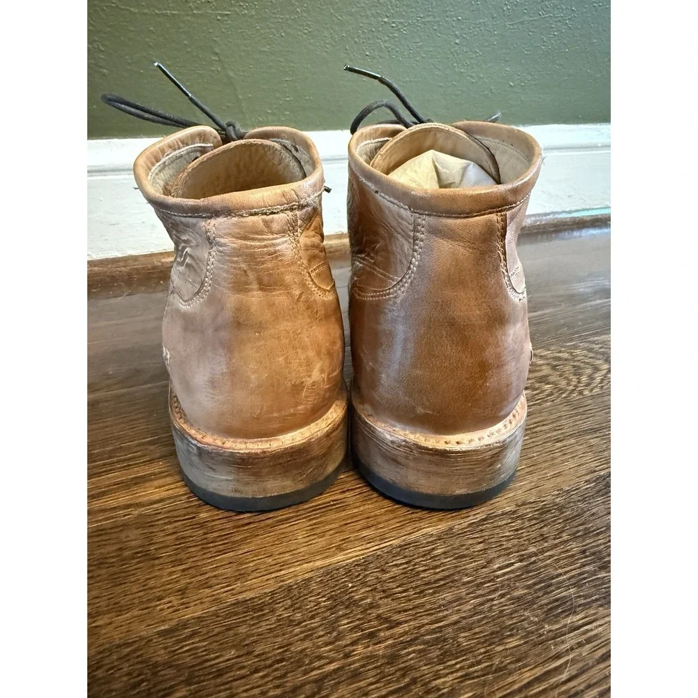BED STU Boots Mens 10.5 Brown Leather Ankle Cobbler Series Chukka Shoes